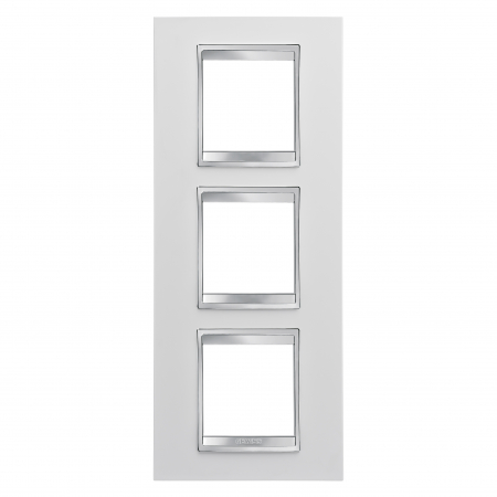 Rame ornament Chorus - Rama Ornament 3P verticala LUX Gewiss Chorus alb GW16227TB