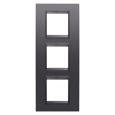 Rame ornament Chorus - Rama Ornament 3P verticala LUX Gewiss Chorus monocrom ardezie GW16227YA