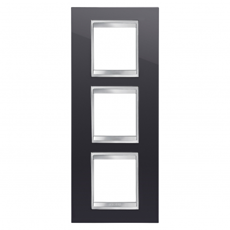 Rame ornament Chorus - Rama Ornament 3P verticala LUX Gewiss Chorus negru GW16227TN