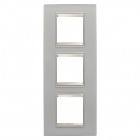 Gewiss Chorus - Rama Ornament 3P verticala sticla LUX Gewiss Chorus reflexie naturala GW16227GT