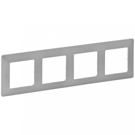 Legrand Valena Life - Rama ornament 4 posturi Legrand Valena Life aluminiu 754134