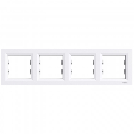 Rame ornament Asfora - Rama Ornament 4 posturi  Schneider Asfora alb EPH5800421