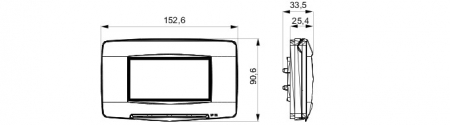 Rama Ornament 4M Gewiss Chorus IP55 alb GW16704TB [1]