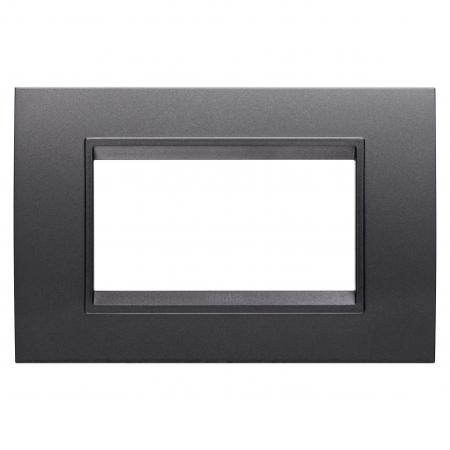 Prize si intrerupatoare - Rama Ornament 4M LUX Gewiss Chorus ardezie monocrom GW16204YA
