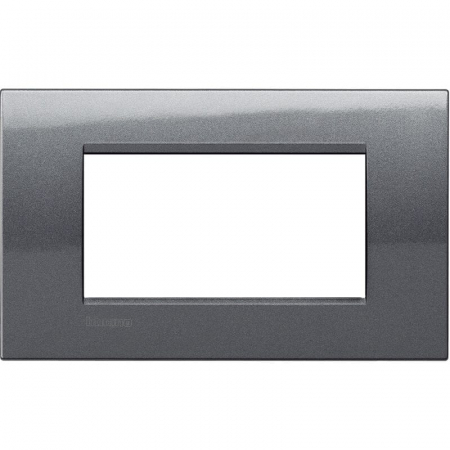 Prize si intrerupatoare - Rama Ornament 4M metal Living Light Bticino Otel LNA4804AC