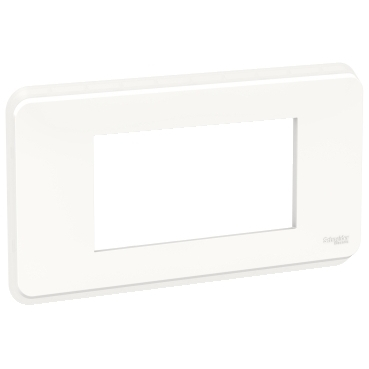 Prize si intrerupatoare - Rama Ornament 4M Schneider Unica Pro alb NU411418