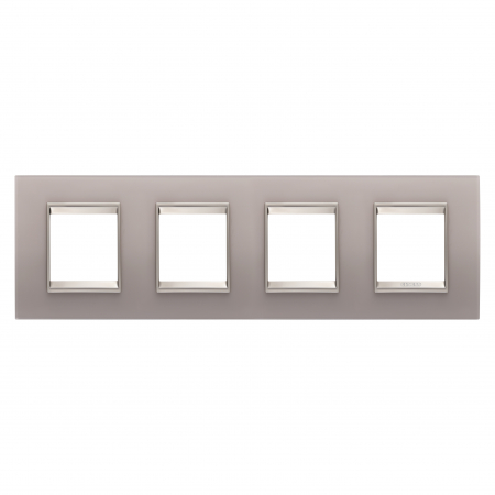 Gewiss Chorus - Rama Ornament 4P sticla LUX Gewiss Chorus gri perlat GW16228GP