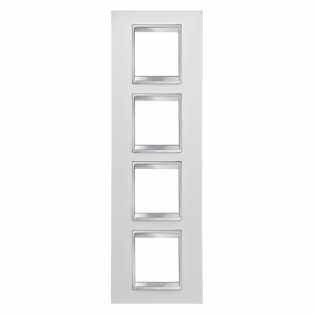 Rame ornament Chorus - Rama Ornament 4P verticala LUX Gewiss Chorus alb GW16229TB