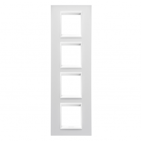 Rame ornament Chorus - Rama Ornament 4P verticala LUX Gewiss Chorus monocrom alb GW16229YB