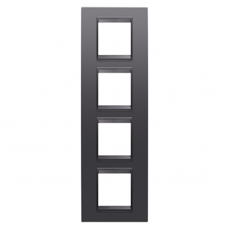 Rame ornament Chorus - Rama Ornament 4P verticala LUX Gewiss Chorus monocrom ardezie GW16229YA