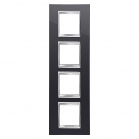 Rame ornament Chorus - Rama Ornament 4P verticala LUX Gewiss Chorus negru GW16229TN