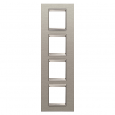 Gewiss Chorus - Rama Ornament 4P verticala metal LUX Gewiss Chorus aluminiu periat GW16229XS