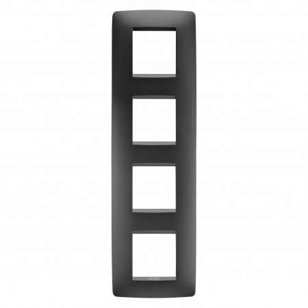 Rame ornament Chorus - Rama Ornament 4P verticala ONE Gewiss Chorus negru satinat GW16129VN