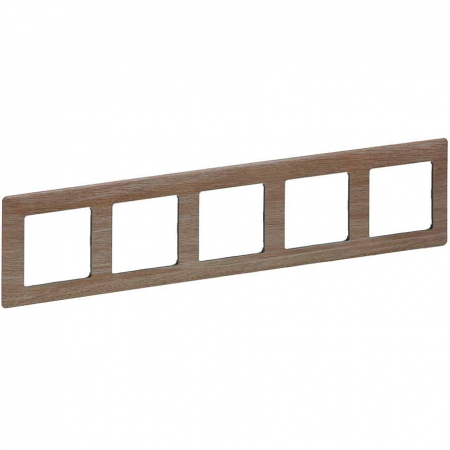 Legrand Valena Life - Rama ornament 5 posturi Legrand Valena Life lemn deschis 754185