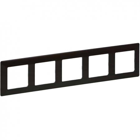 Legrand Valena Life - Rama ornament 5 posturi Legrand Valena Life lemn inchis 754175
