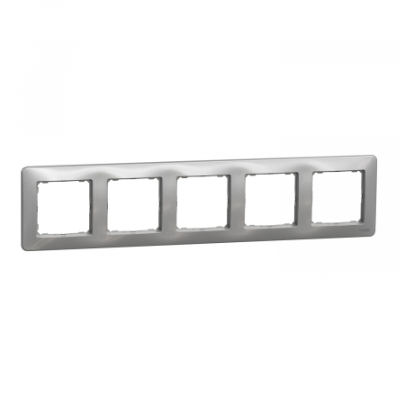 Prize si intrerupatoare - Rama Ornament 5 posturi Schneider Sedna aluminiu SDD313805