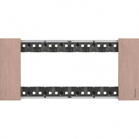 Bticino Living Now - Rama ornament 6M metal Living Now cupru KA4806ZM