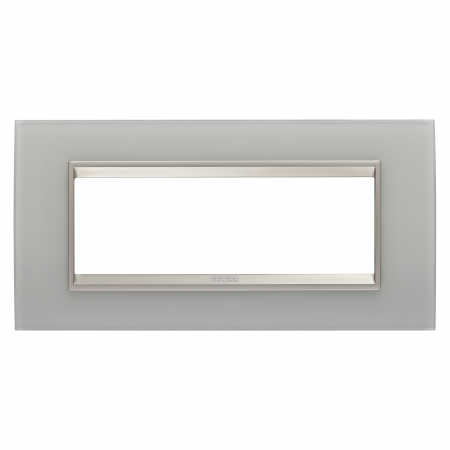 Prize si intrerupatoare - Rama Ornament 6M sticla LUX Gewiss Chorus reflexie naturala GW16206GT