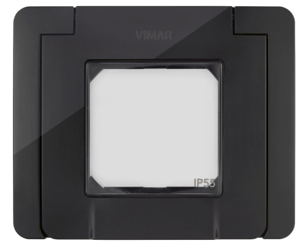 Vimar Neve - Rama Ornament cu gheare 2M Vimar Neve IP55 negru 09911.04