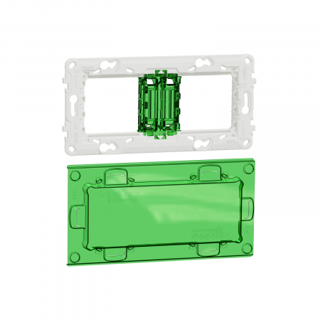 Rame suport Unica - Rama Suport 2P sau 4M fixare plastic Schneider Noua Unica NU7004PC