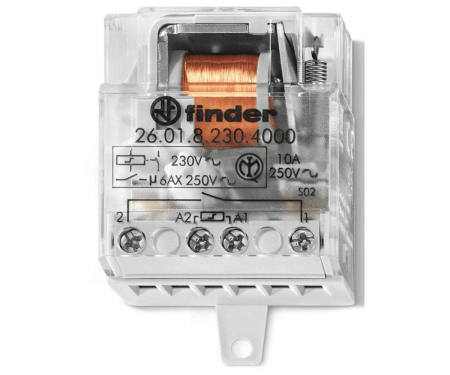 Relee - Releu pas cu pas (teleruptor) 2 secvente 10A 1ND 230V Finder 260182304000