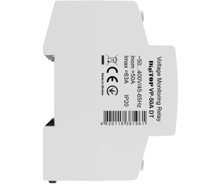 Releu protectie tensiune monofazat 50A 2P 1 secventa DigiTop VP-50A DT [2]