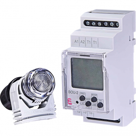 Senzori - Senzor crepuscular 10A sina DIN 2000W IP20 Eti 002470020