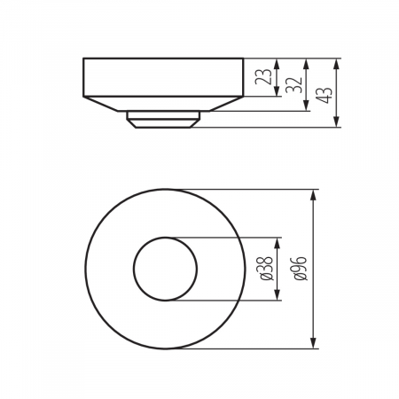 Senzor miscare 360 grade PT 1000W IP20 Kanlux 8821 [1]