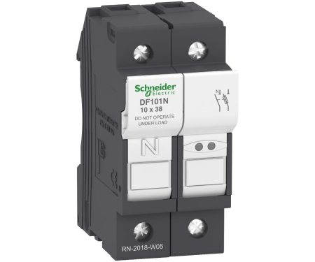 Separatoare de sarcina - Separator cu fuzibil 1P+N 32A 10X38mm Schneider DF101N