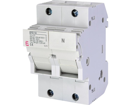 Separatoare de sarcina - Separator cu fuzibil 1P+N 50A 14X51mm Eti 002560002