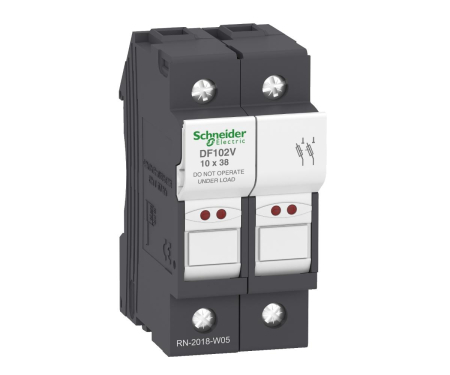 Distributie si comanda electrica - Separator cu fuzibil 2P led 32A 10X38mm Schneider DF102V