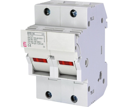 Separatoare de sarcina - Separator cu fuzibil 2P led 50A 14X51mm Eti 002560013