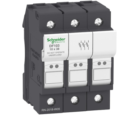 Distributie si comanda electrica - Separator cu fuzibil 3P 32A 10X38mm Schneider DF103