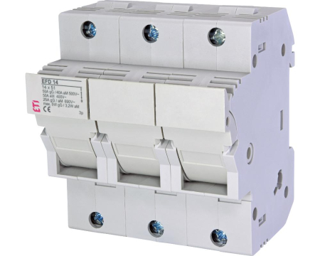 Separatoare de sarcina - Separator cu fuzibil 3P 50A 14X51mm Eti 002560004