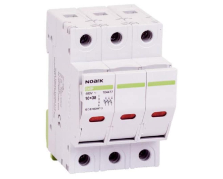 Separatoare de sarcina - Separator cu fuzibil 3P led 32A 10X38mm Ex9F Noark 104477