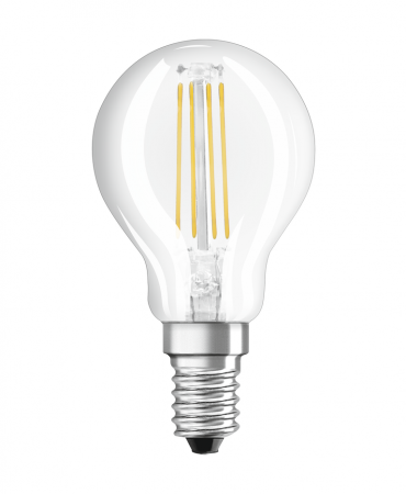 Corpuri de iluminat - Set 2 becuri P40 LED 4W 470lm 2700K E14 Osram 4058075803954