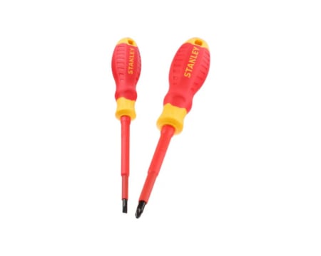 Scule meseriasi - Set 2 surubelnite izolate VDE PZ2 SL4 100mm Stanley STHT60030-0