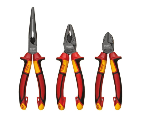 Scule meseriasi - Set 3 clesti VDE izolati rezistenti la 1000V Milwaukee 4932464575