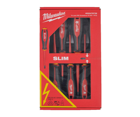 Scule meseriasi - Set 7 surubelnite VDE PH Milwaukee 4932478739