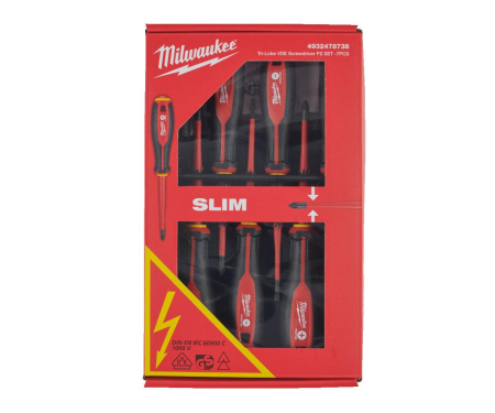 Scule meseriasi - Set 7 surubelnite VDE PZ Milwaukee 4932478738
