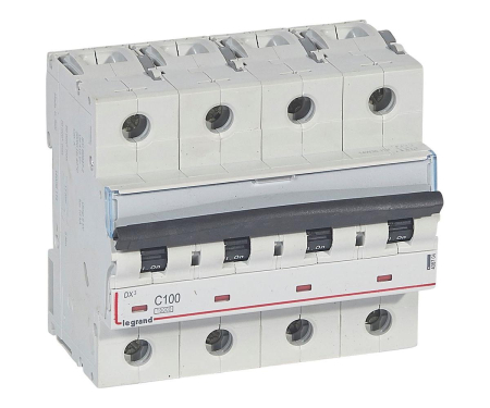 Distributie si comanda electrica - Siguranta automata 100A 4P 10ka C DX3 Legrand 408704