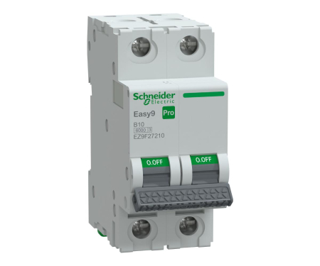 Distributie si comanda electrica - Siguranta automata 10A 2P 6ka B Easy9 Pro Schneider EZ9F27210