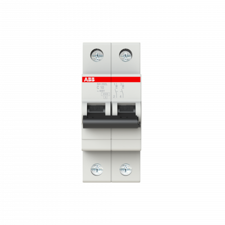 Bipolare 2P - Siguranta automata 10A 2P C 4,5ka ABB SH202L 2CDS242001R0104