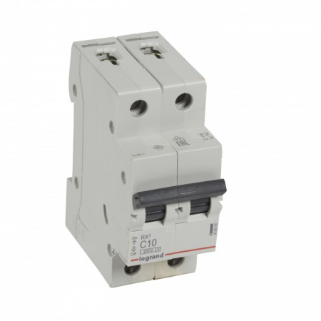 Sigurante automate - Siguranta automata 10A 2P C 4,5ka Legrand RX3 419695