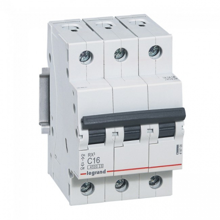 Distributie si comanda electrica - Siguranta automata 16A 3P C 4,5ka Legrand RX3 419708