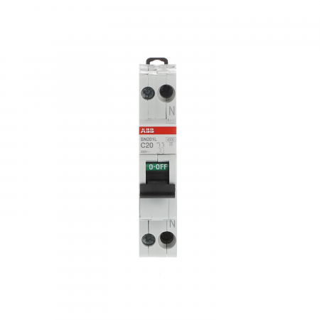 Faza+Nul 1P+N - Siguranta automata 20A 1P+N C 4,5ka ABB SN201L 2CSS245101R0204