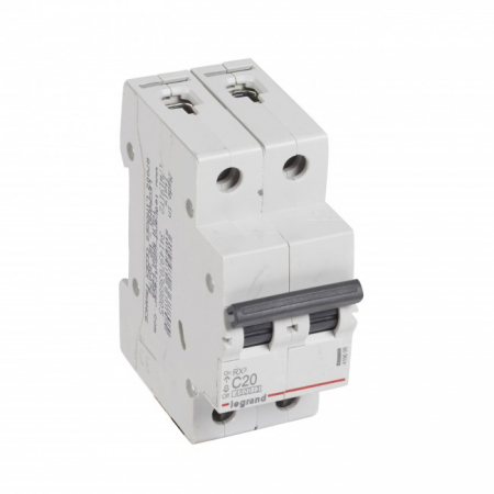 Distributie si comanda electrica - Siguranta automata 20A 2P C 4,5ka Legrand RX3 419698