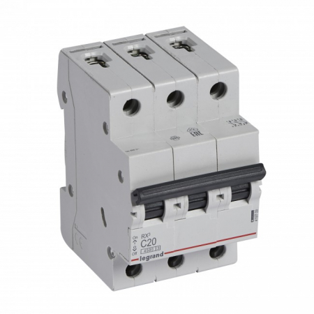Sigurante automate - Siguranta automata 20A 3P C 4,5ka Legrand RX3 419709