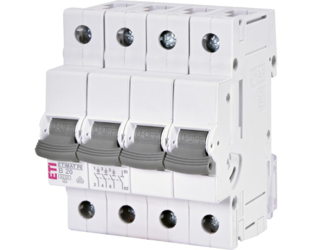 Tetrapolare 3P+N - Siguranta automata 20A 3P+N B 6ka Eti