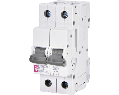 Bipolare 2P - Siguranta automata 25A 2P B 6ka Eti
